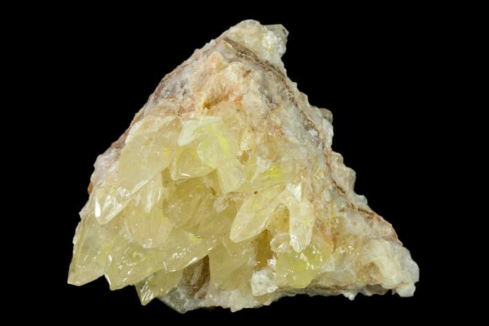 Fluorescent Calcite Crystal Cluster - Pakistan #138450